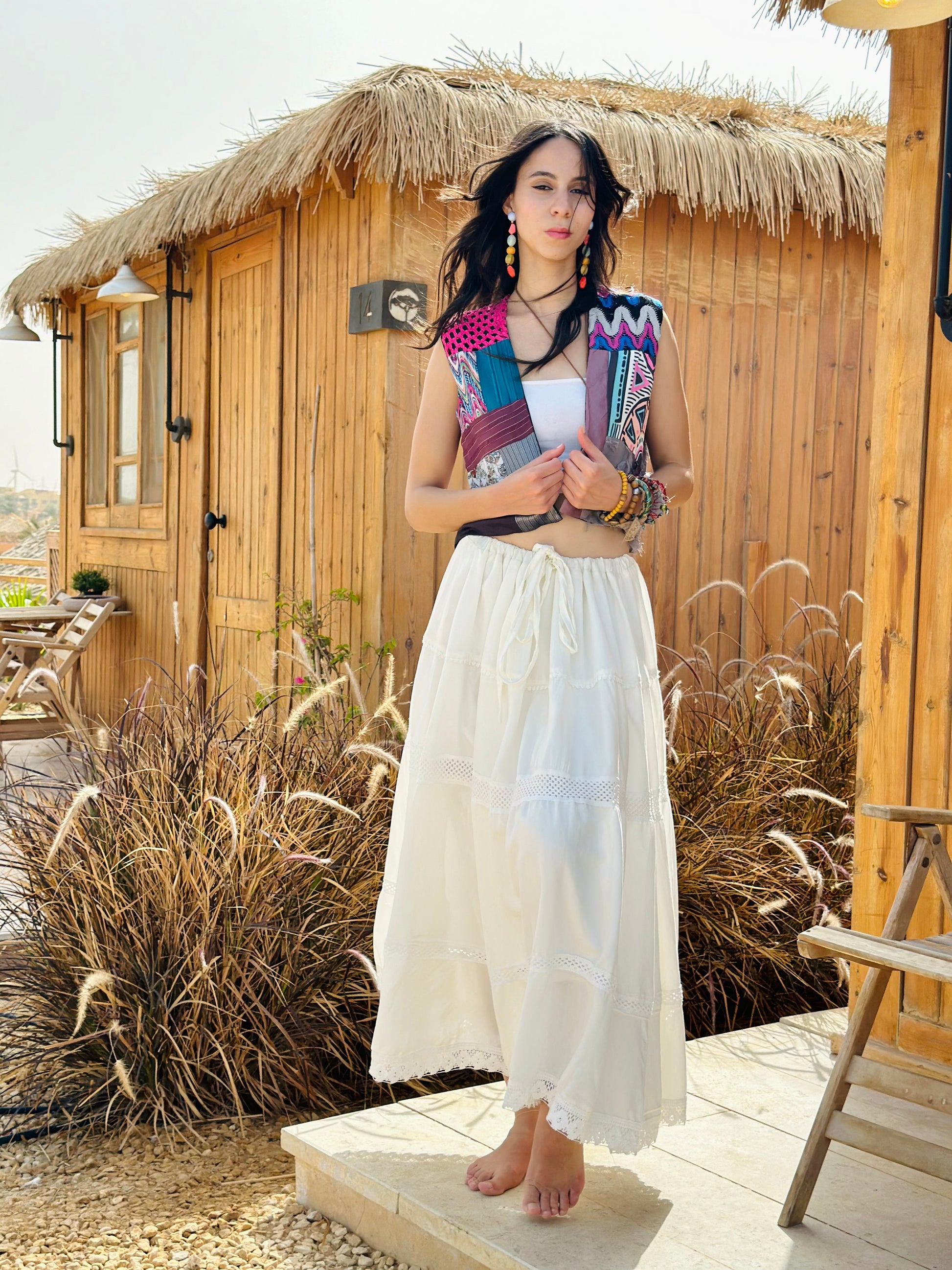 Boho bloom vest