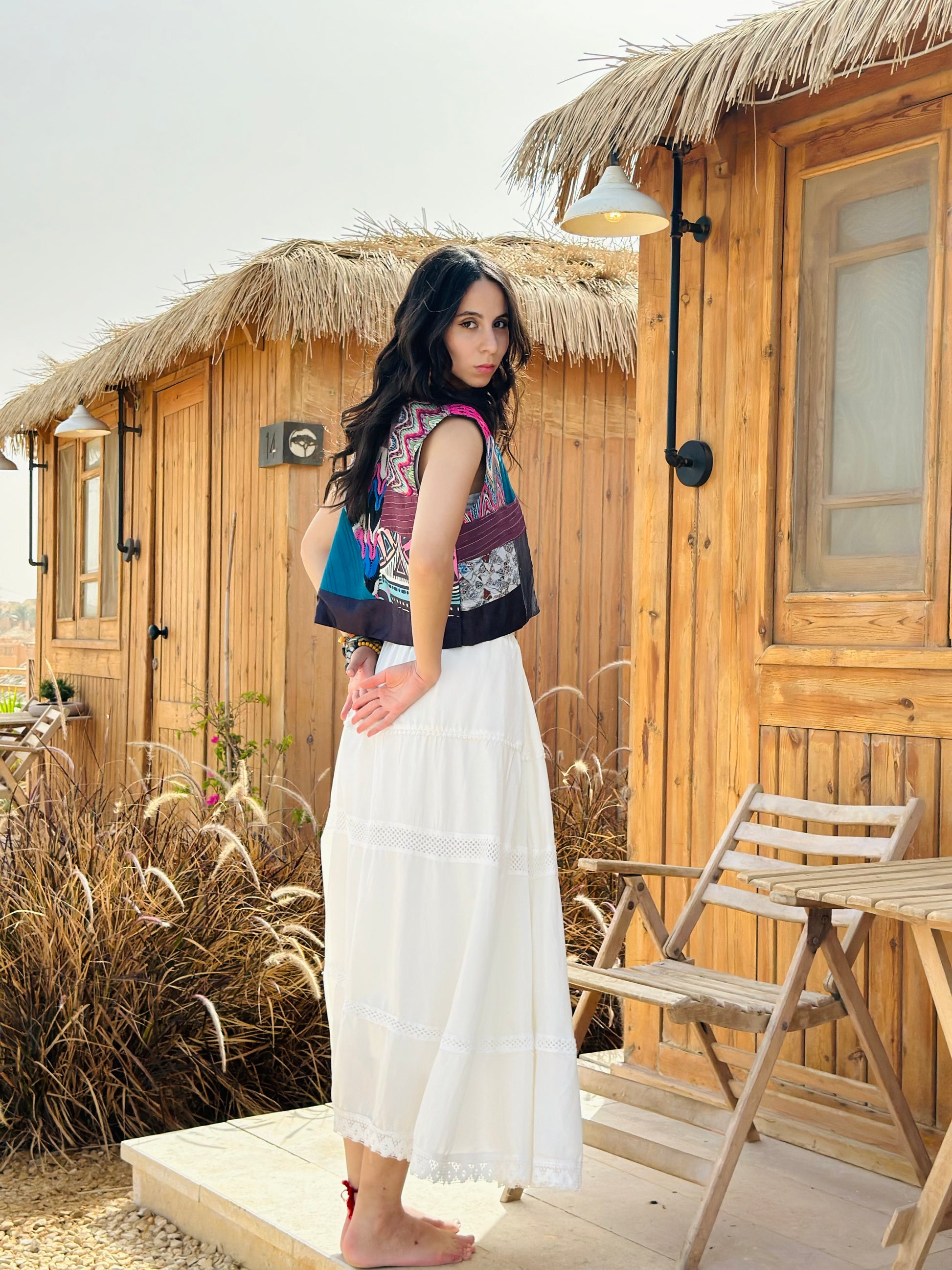 Boho bloom vest