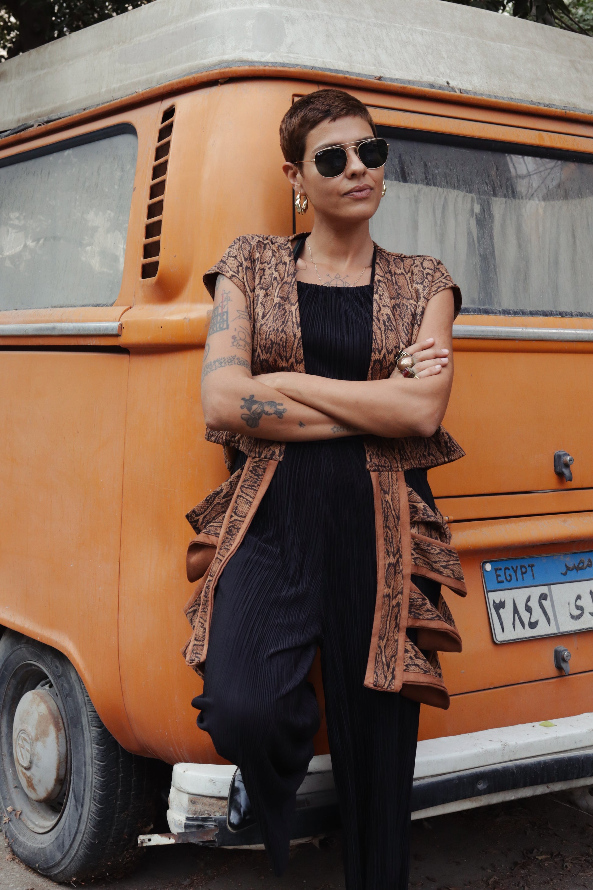 Nomad vest in tiger