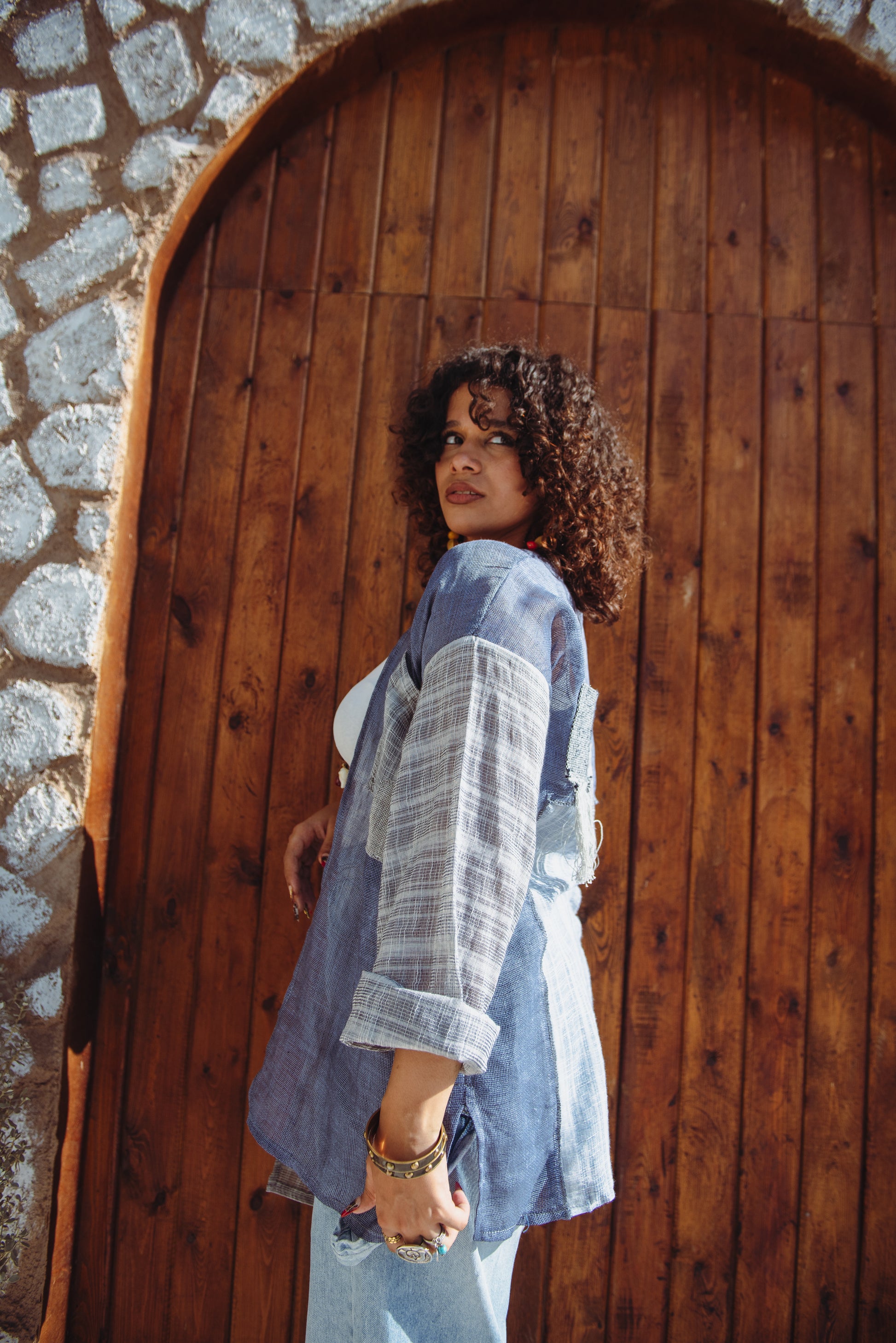 Blues & Muses kimono