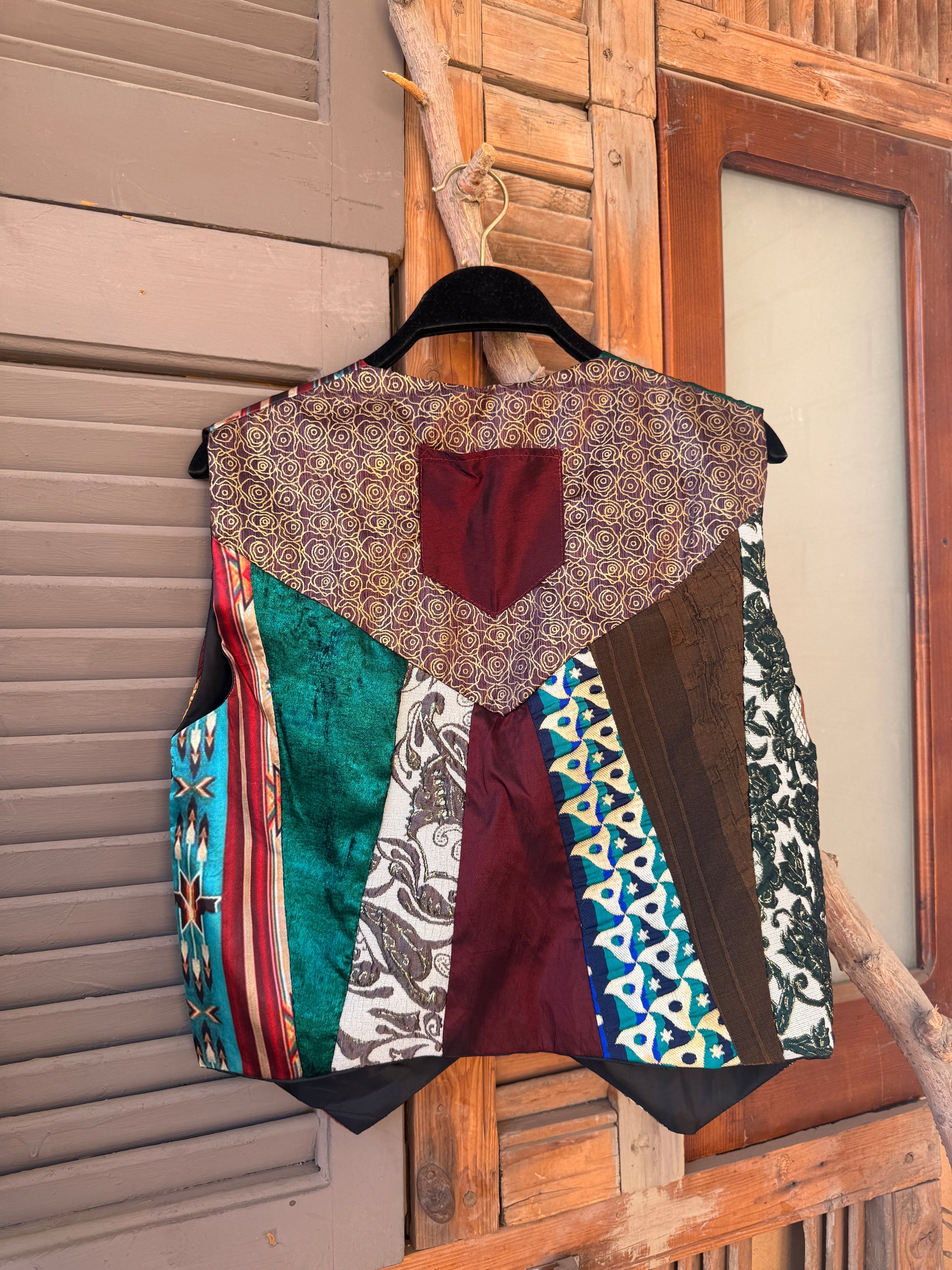 Boho blocks vest