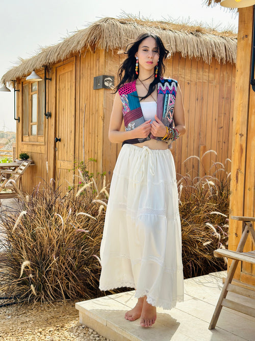 Boho bloom vest