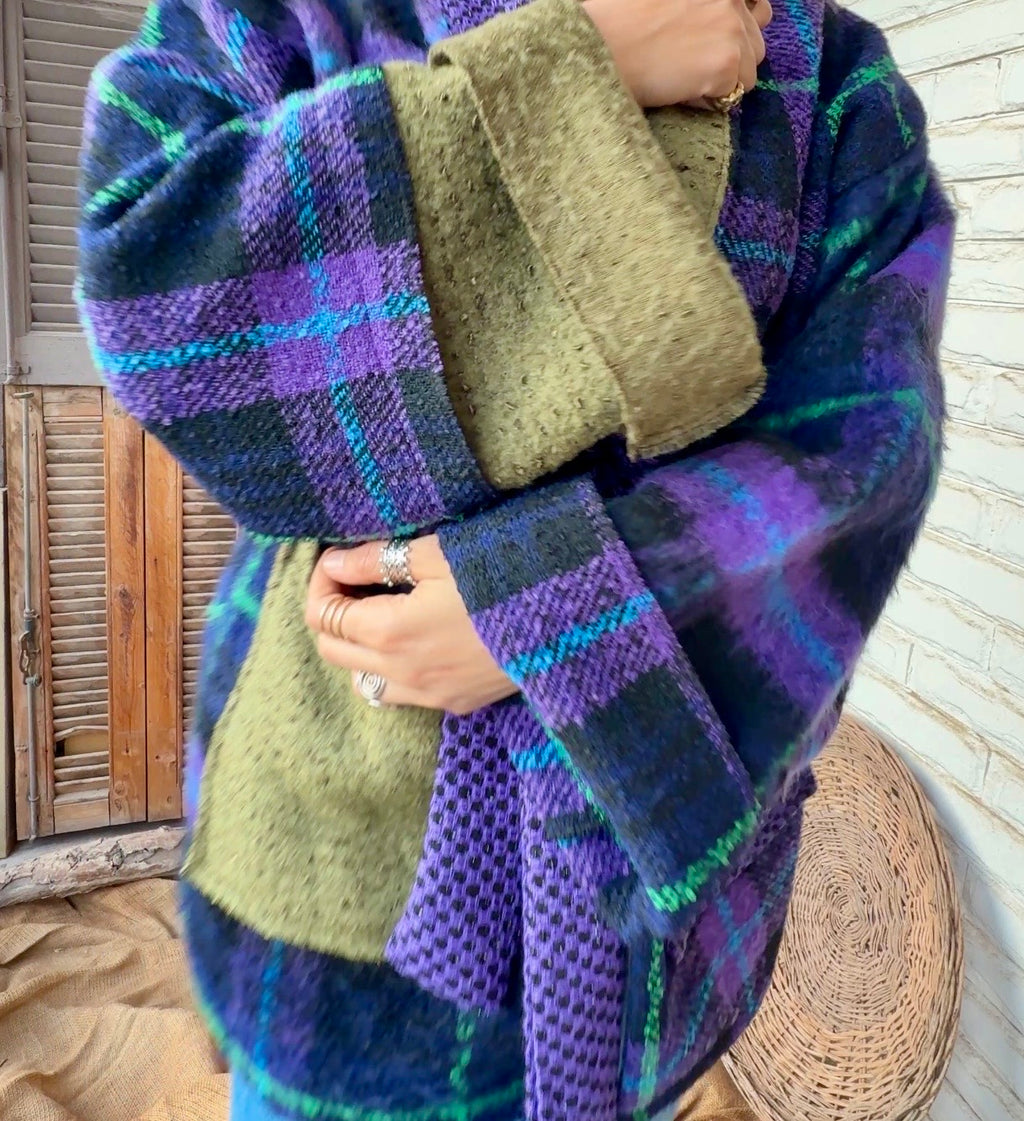 Dreams in wool jacket in blues