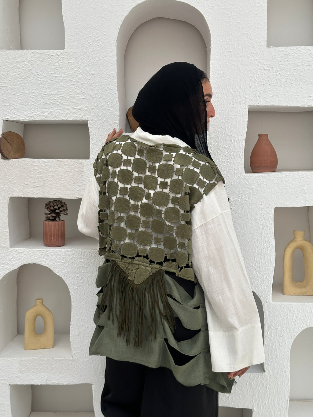 Wild olive vest