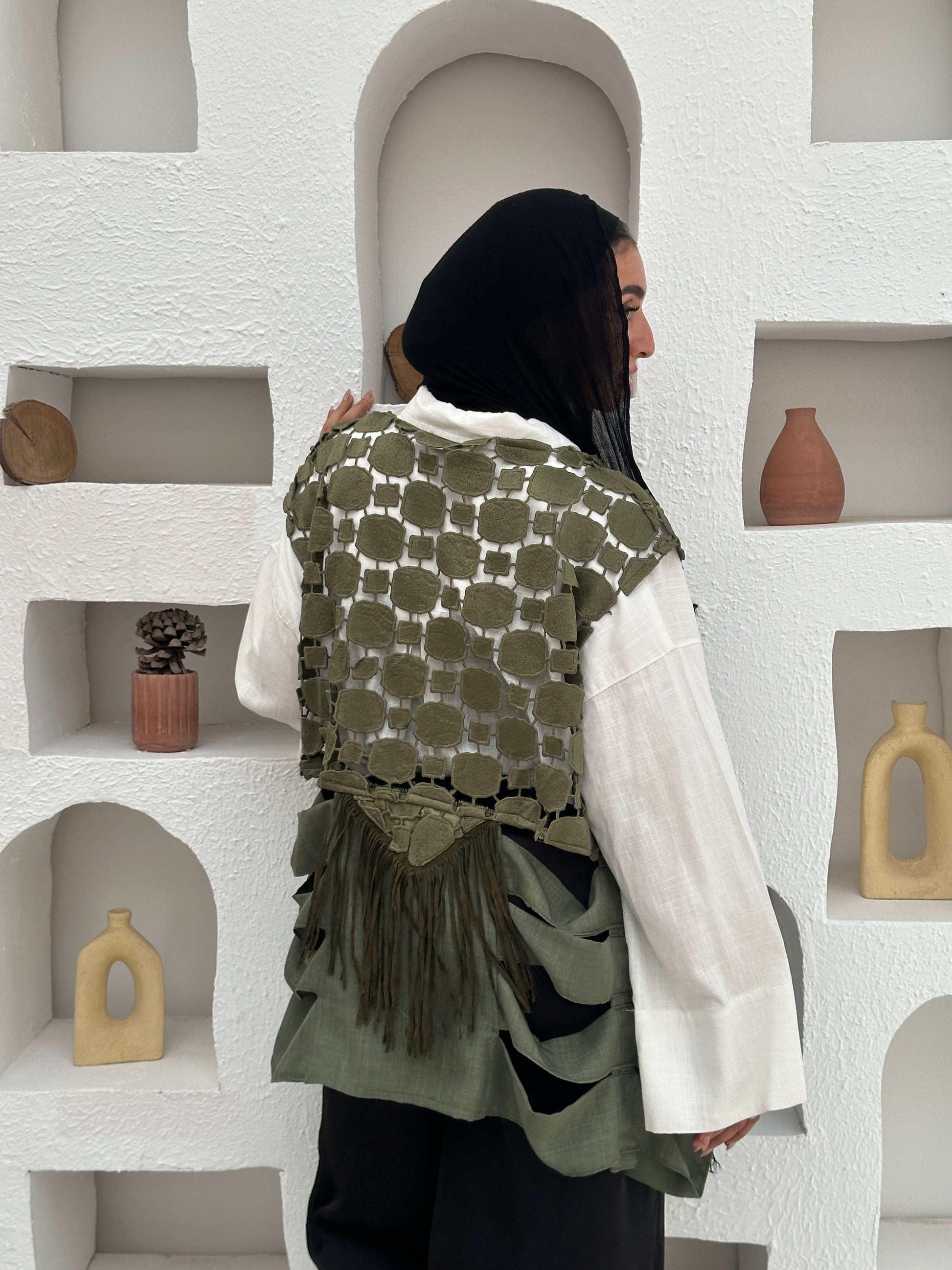 Wild olive vest