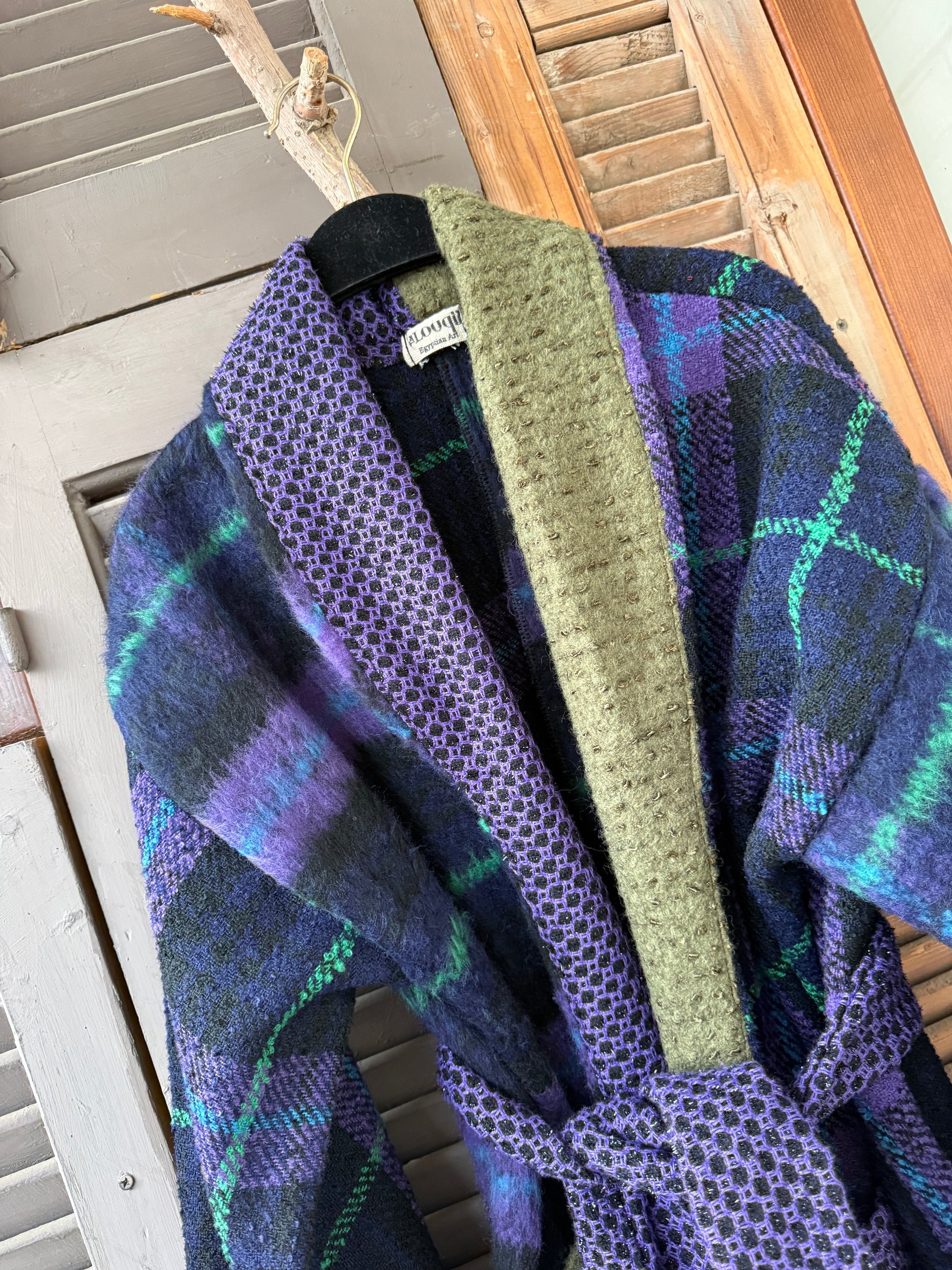 Dreams in wool jacket in blues