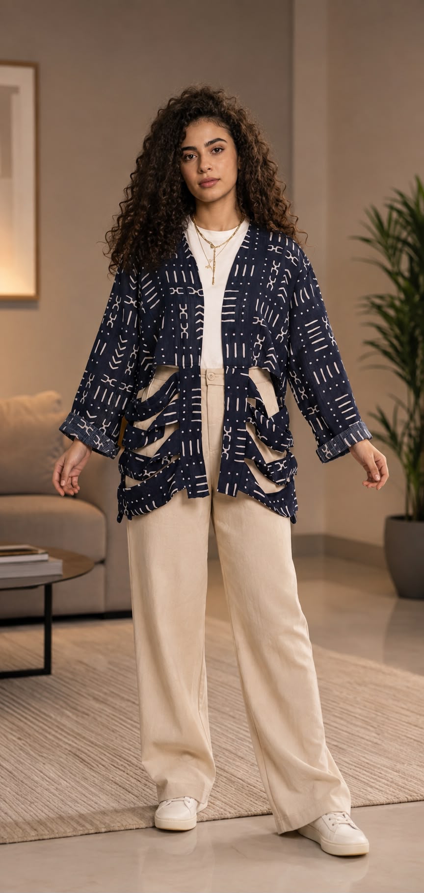 Indigo Bloom Kimono