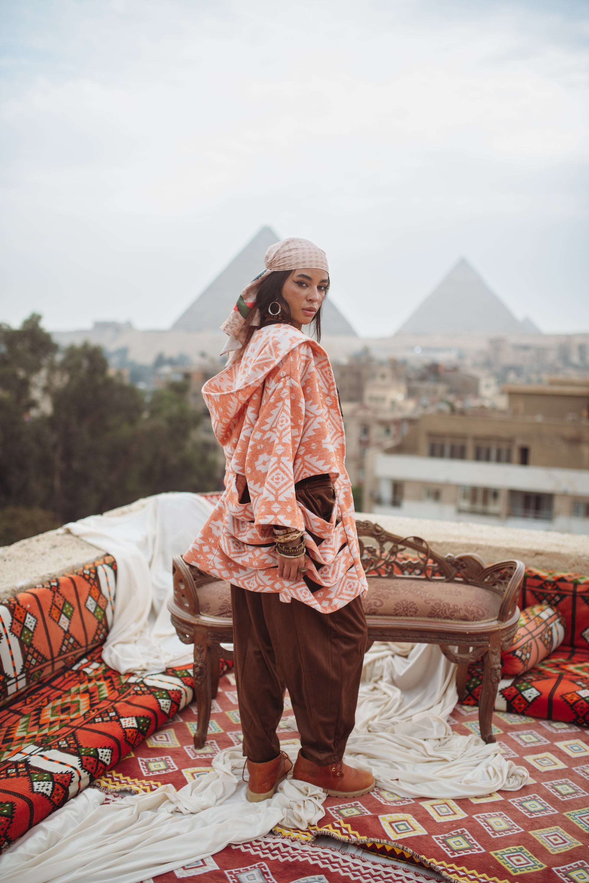 Sunset hippie Kimono