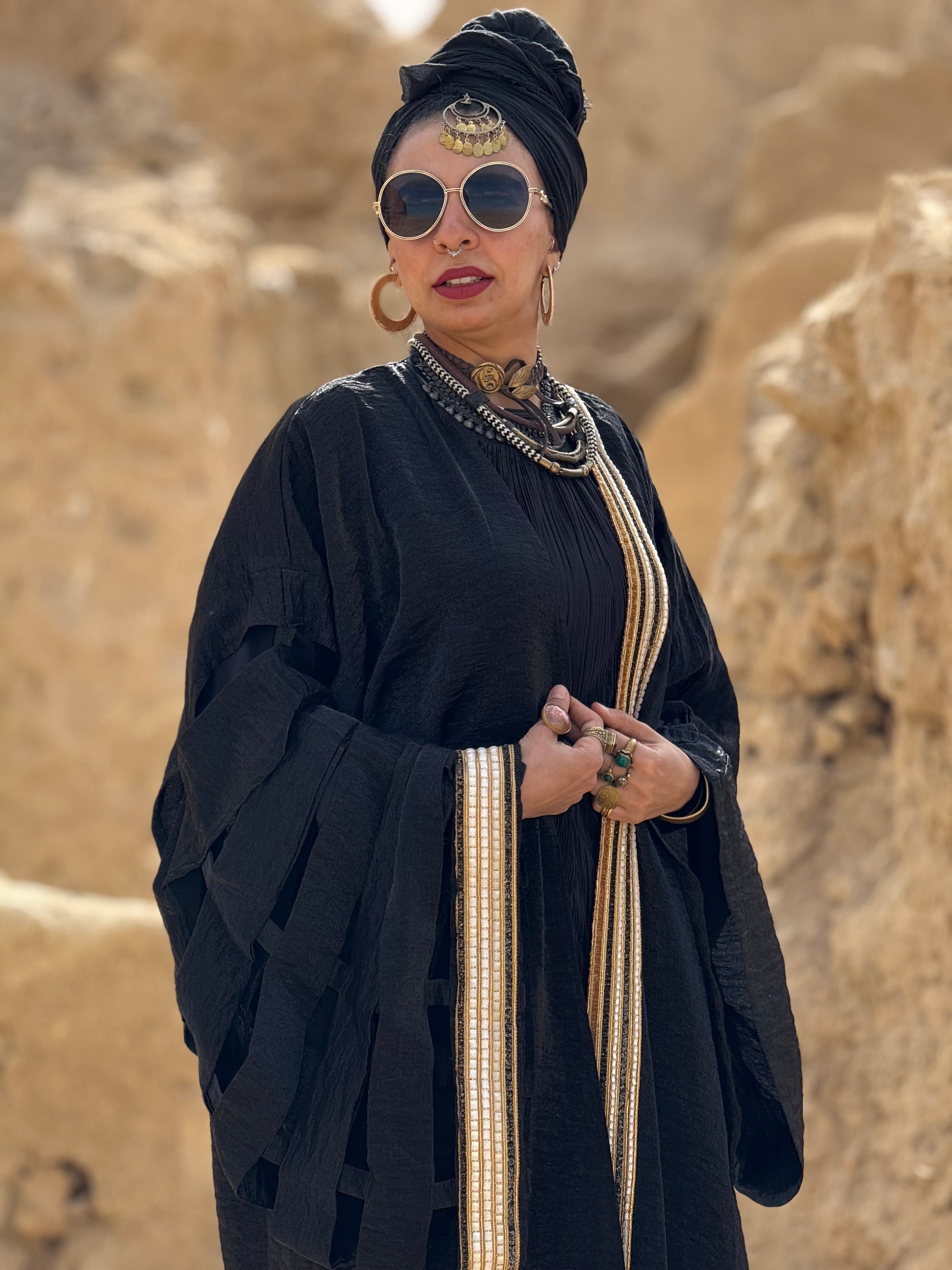 Boho gold kaftan