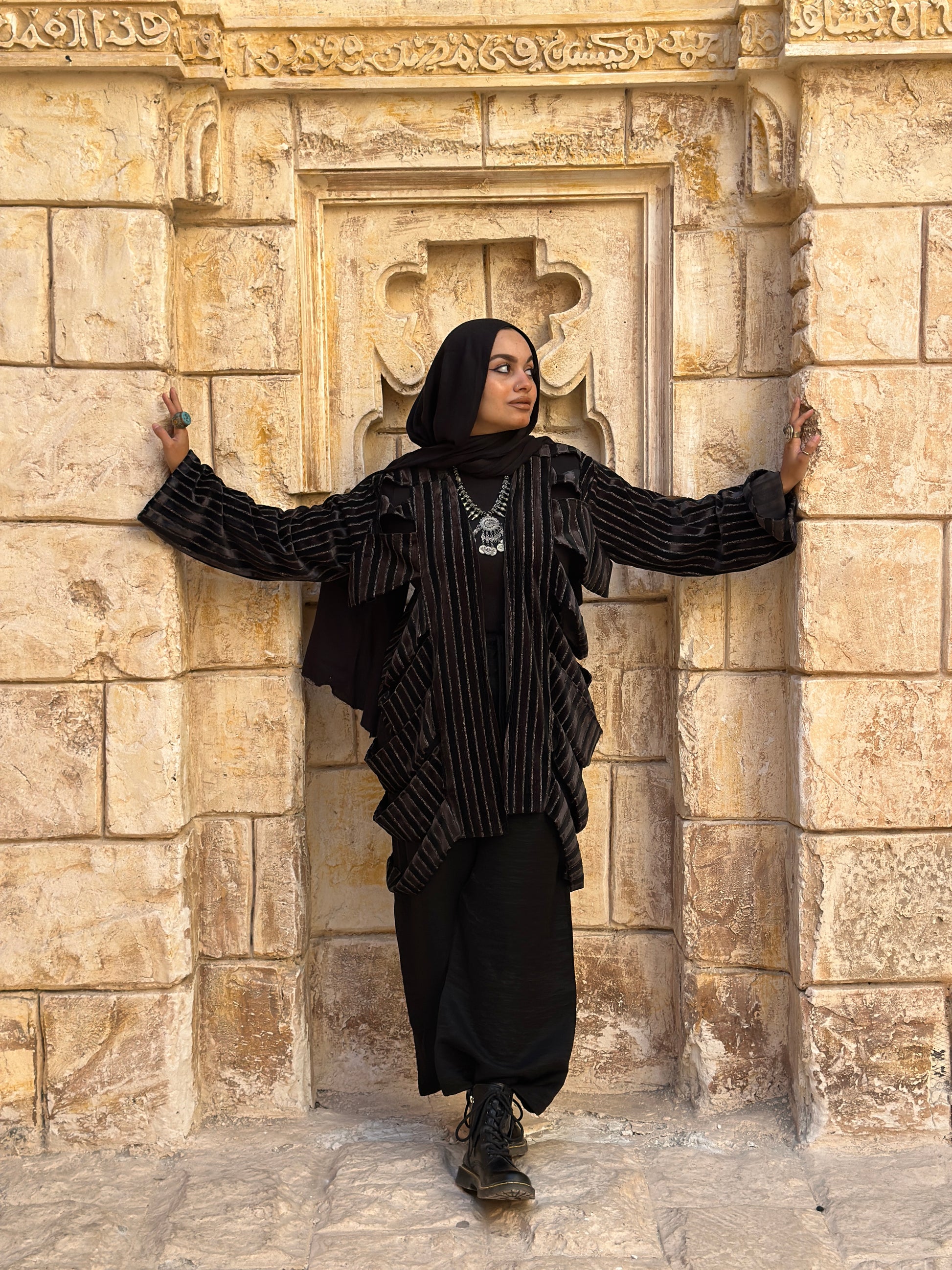 Dark moon kimono set