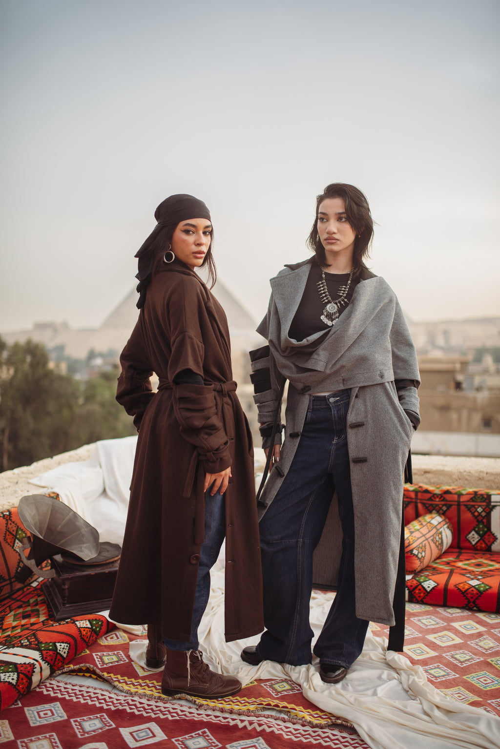 Esmeralda coat in smoke