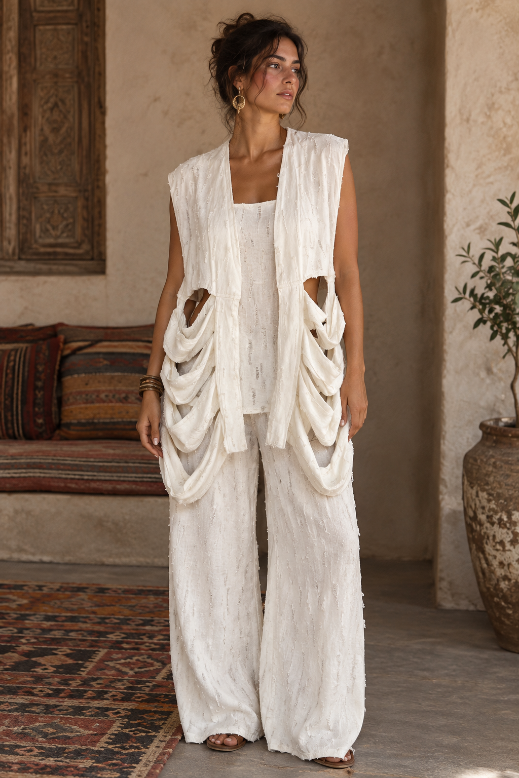 Nomad soul vest in white