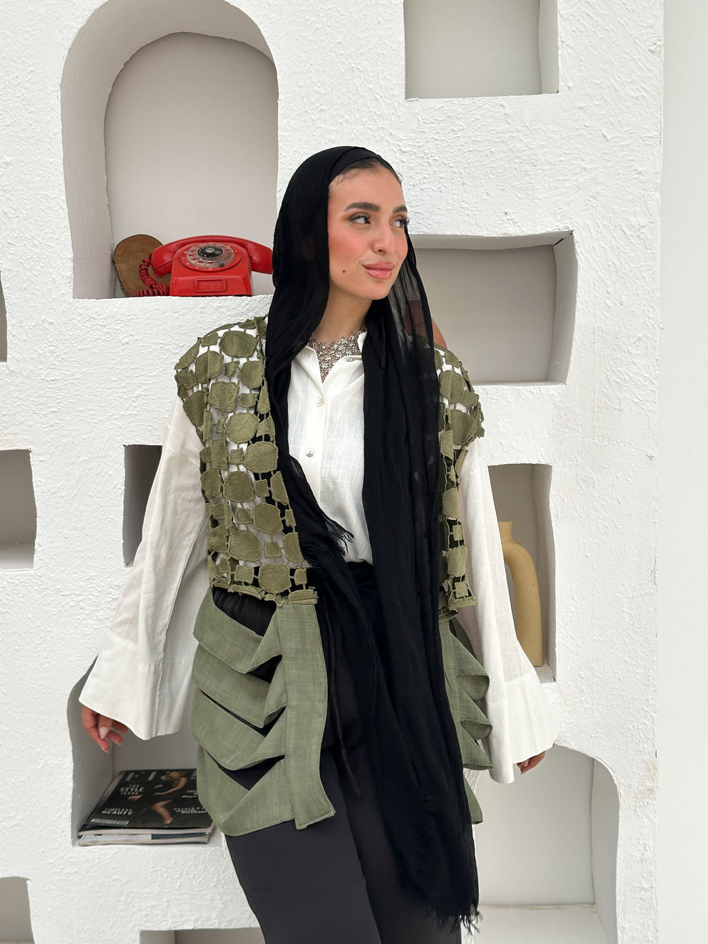 Wild olive vest
