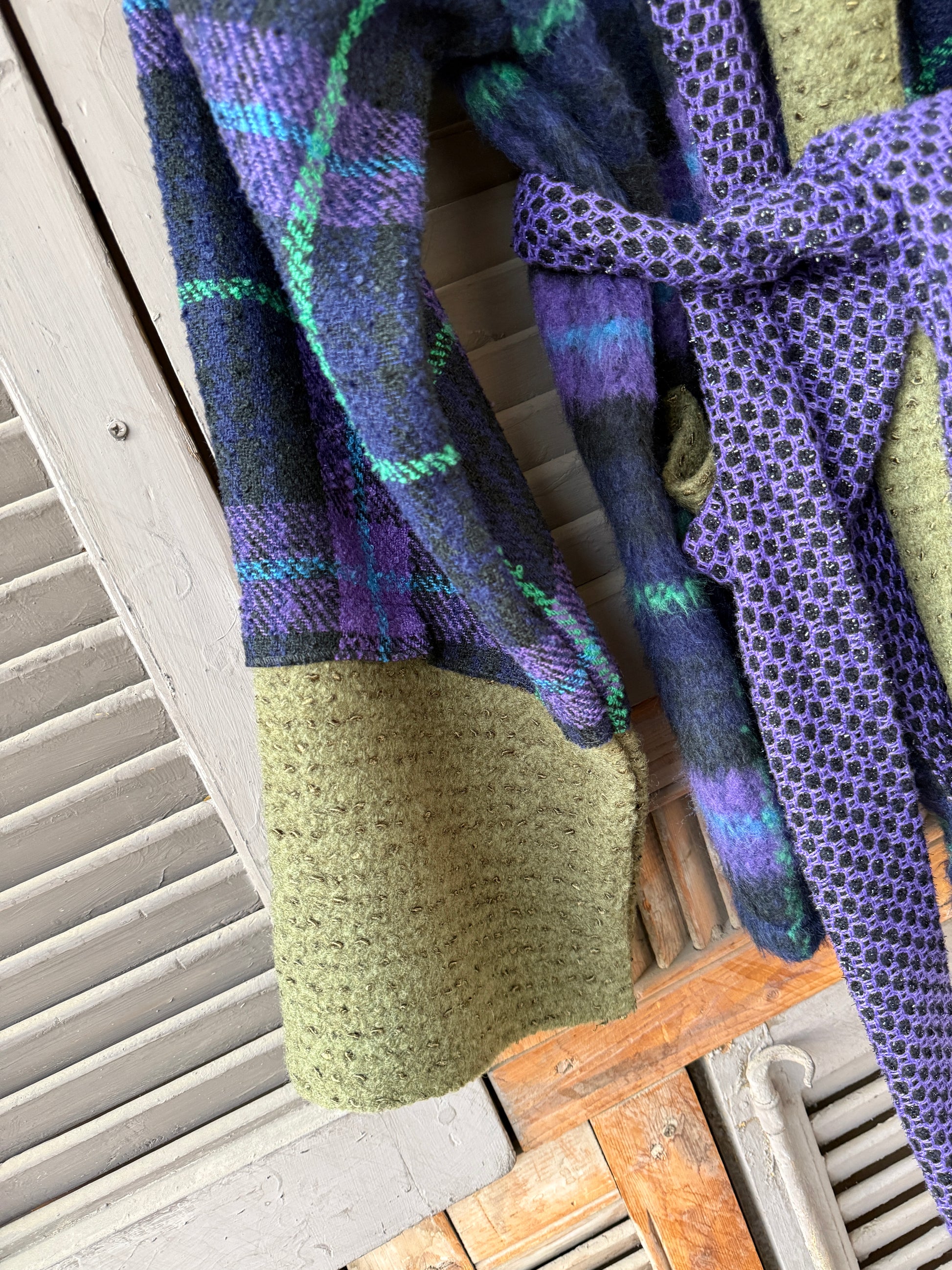 Dreams in wool jacket in blues