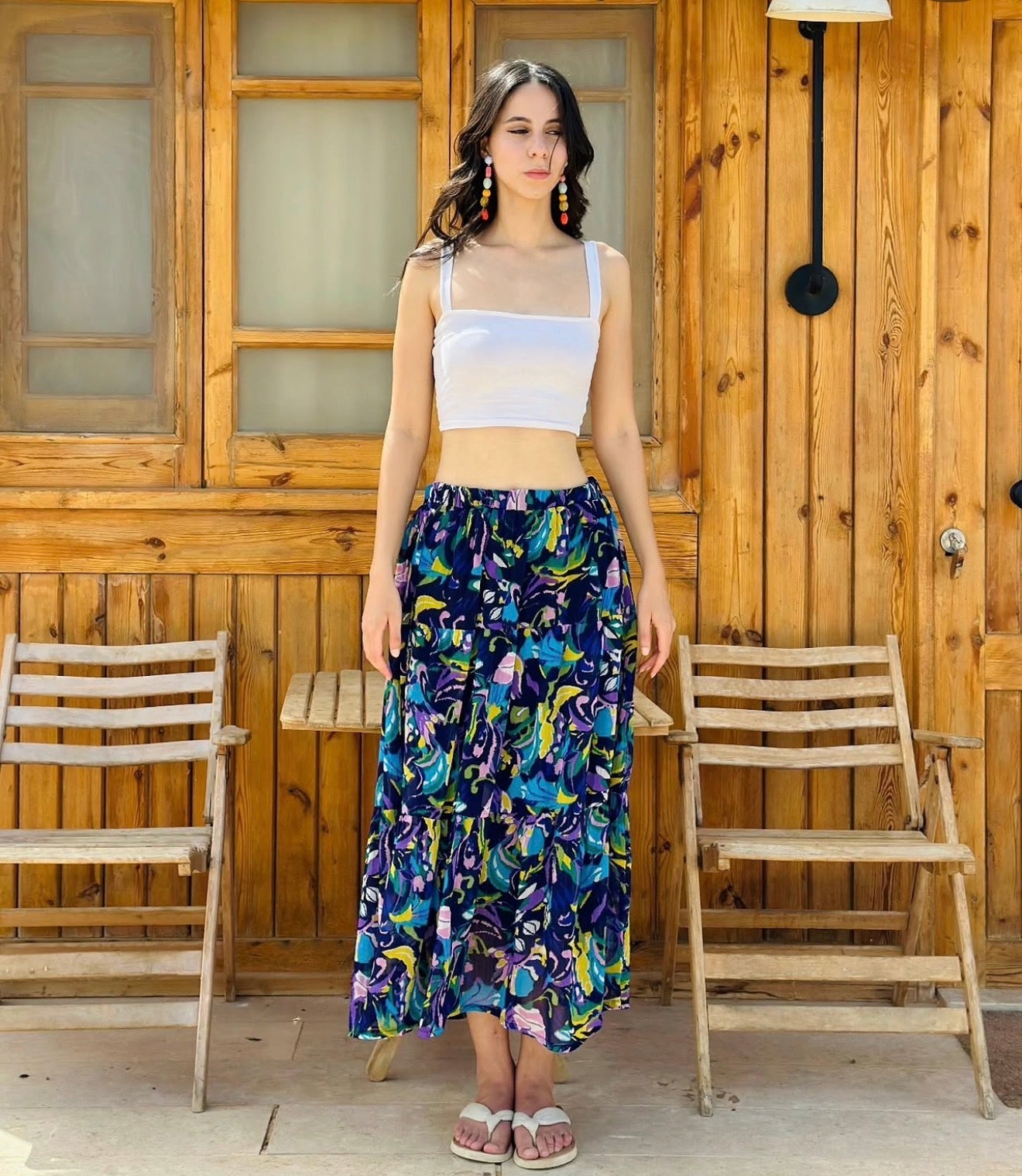 Ocean bloom skirt
