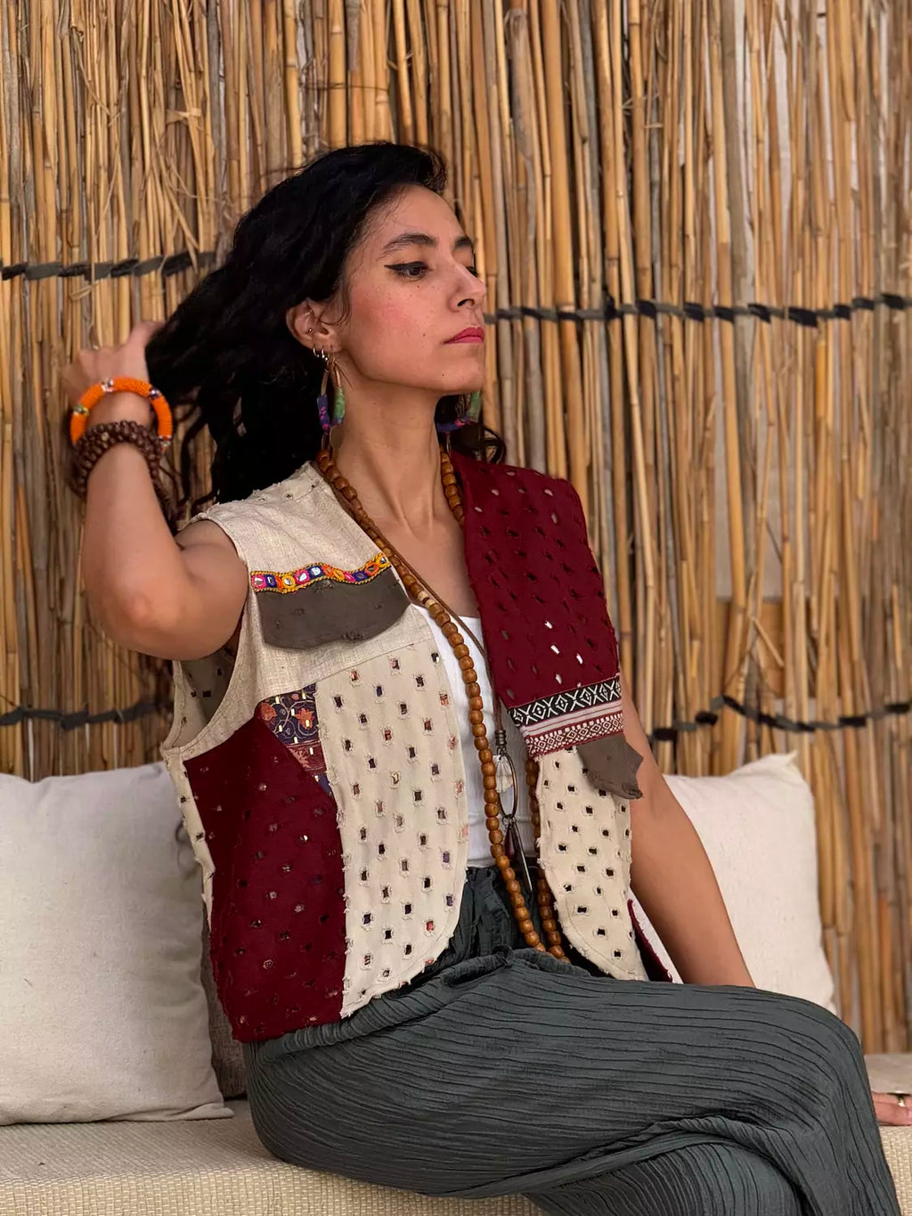 Polka dots vest