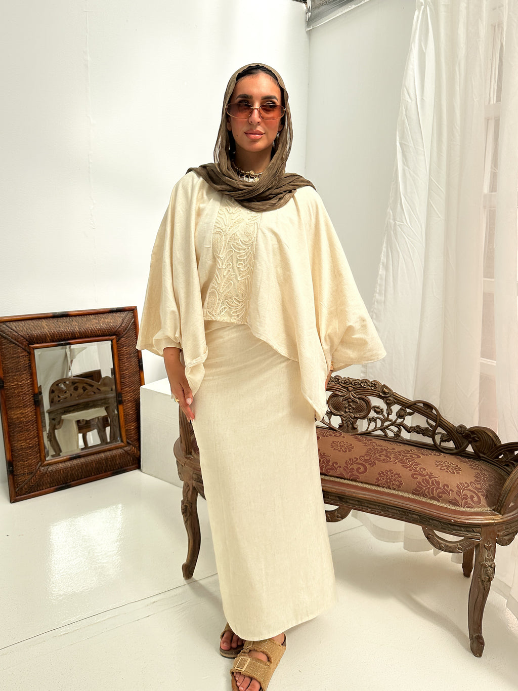 Sunwoven set in beige