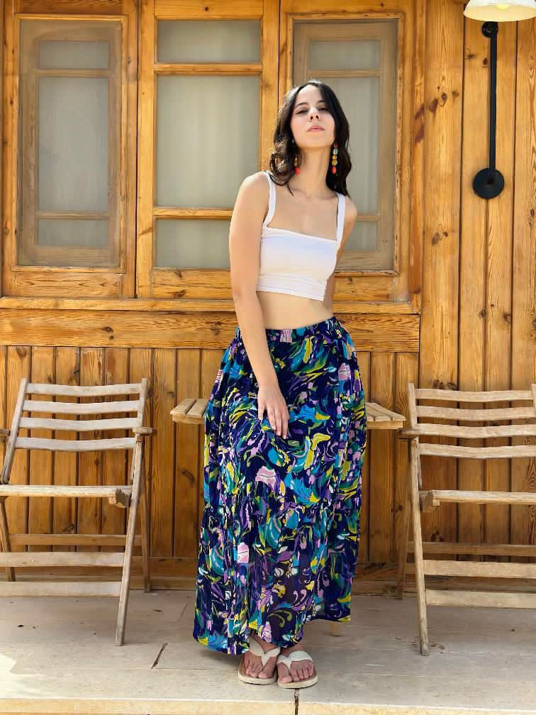 Ocean bloom skirt