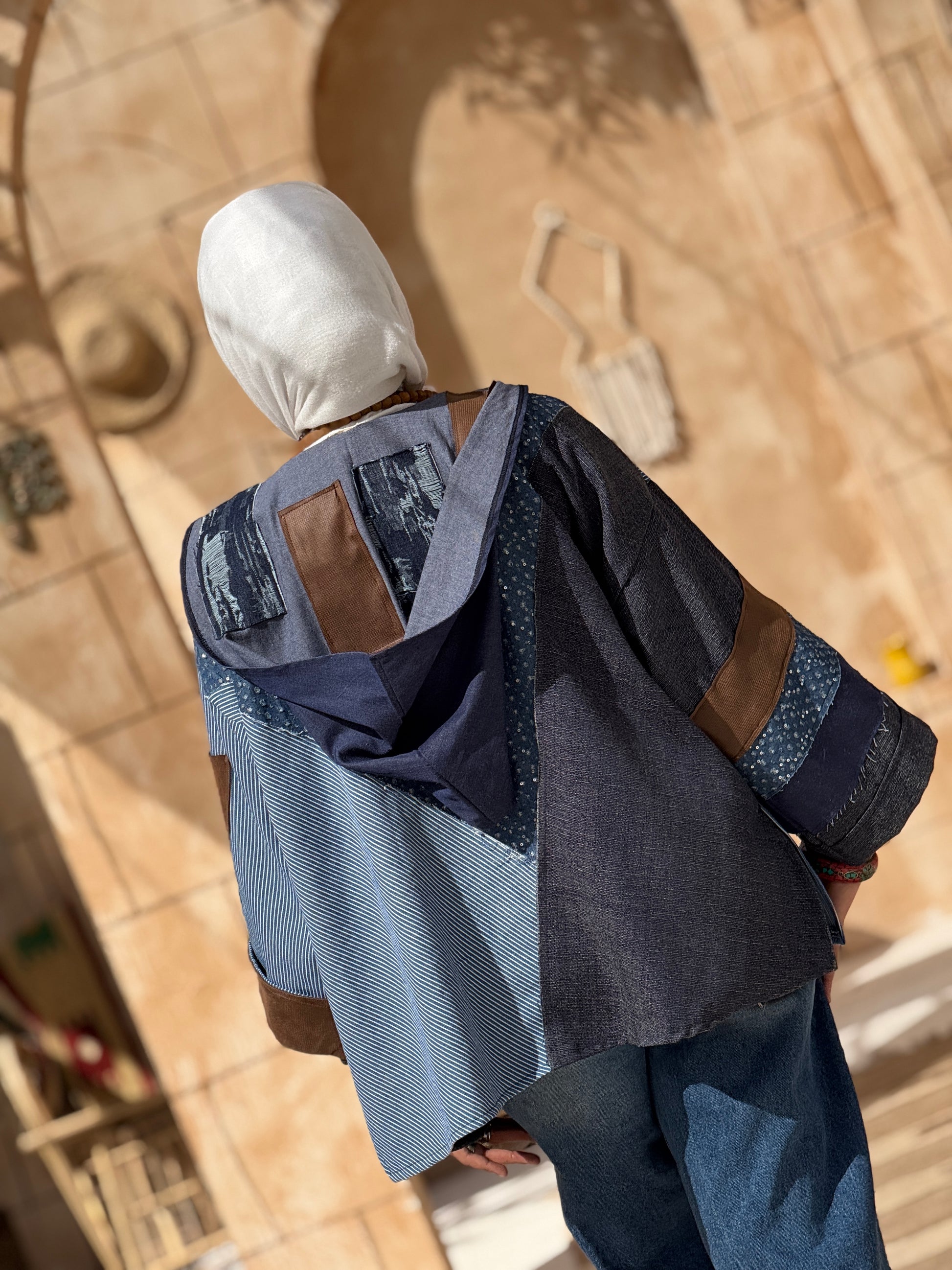 Denim queen kimono