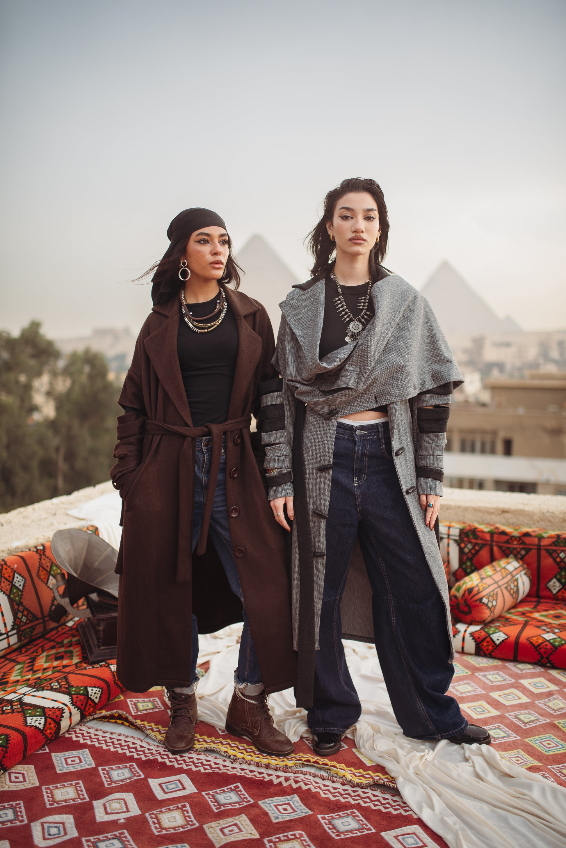 Esmeralda coat in coffee