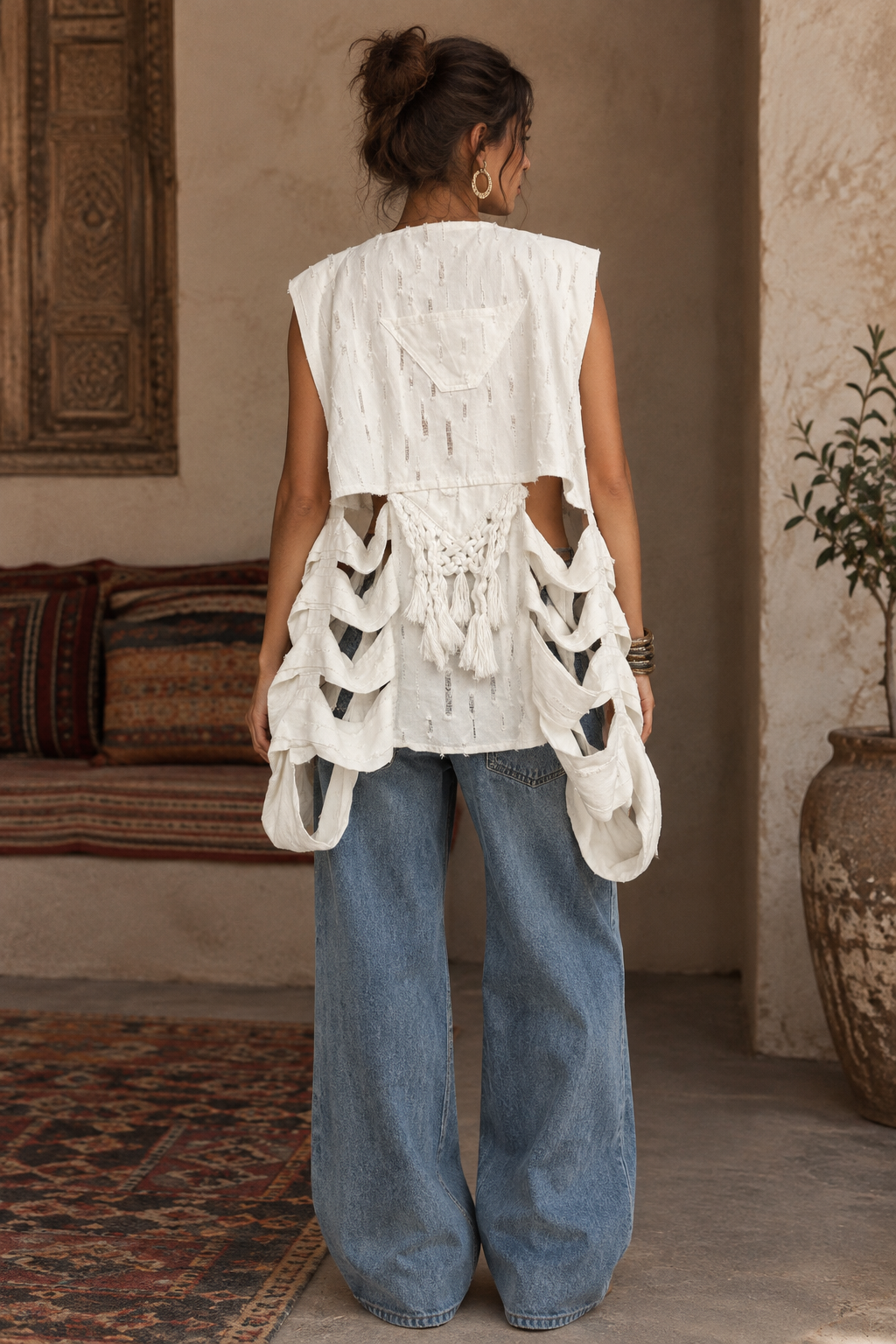 Nomad soul vest in white
