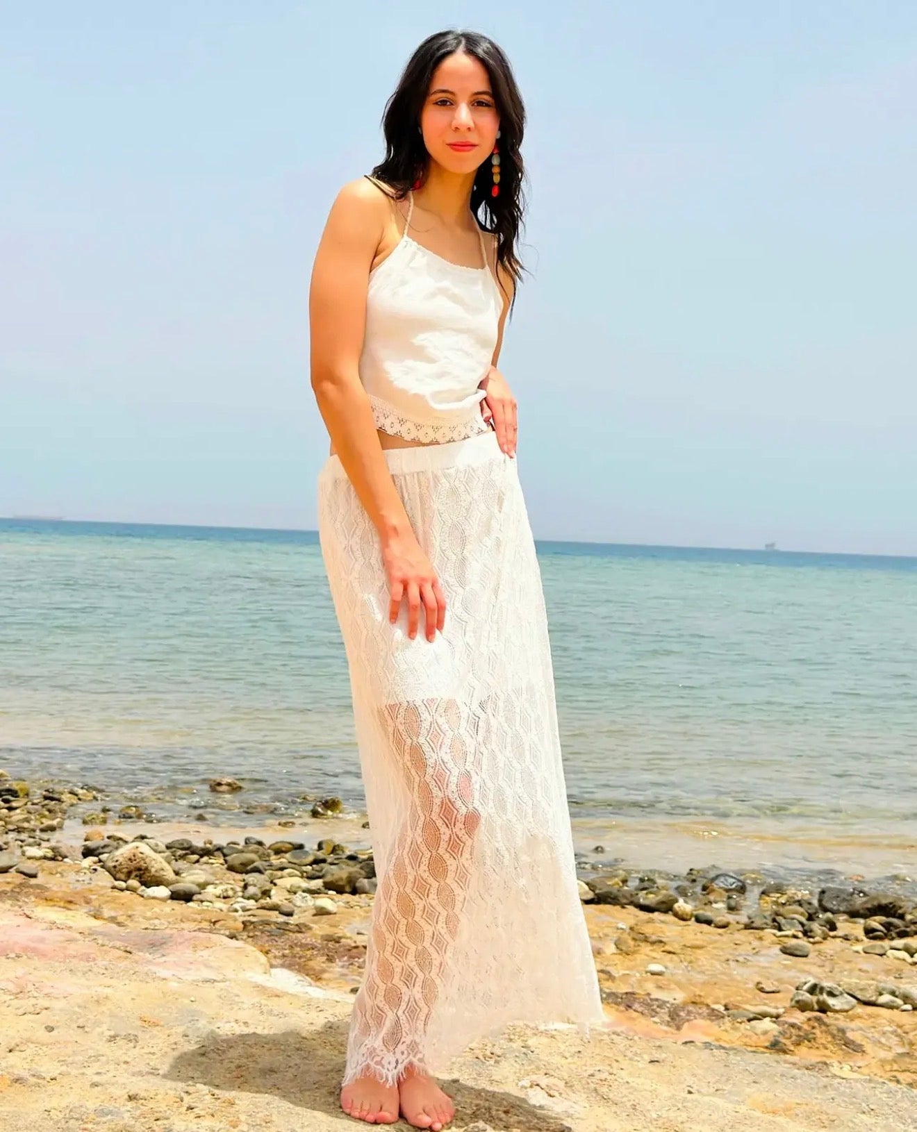Flora lace skirt