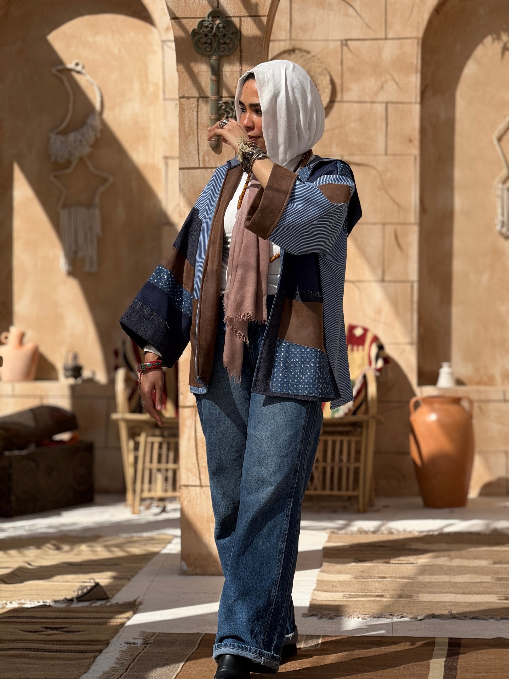 Denim queen kimono