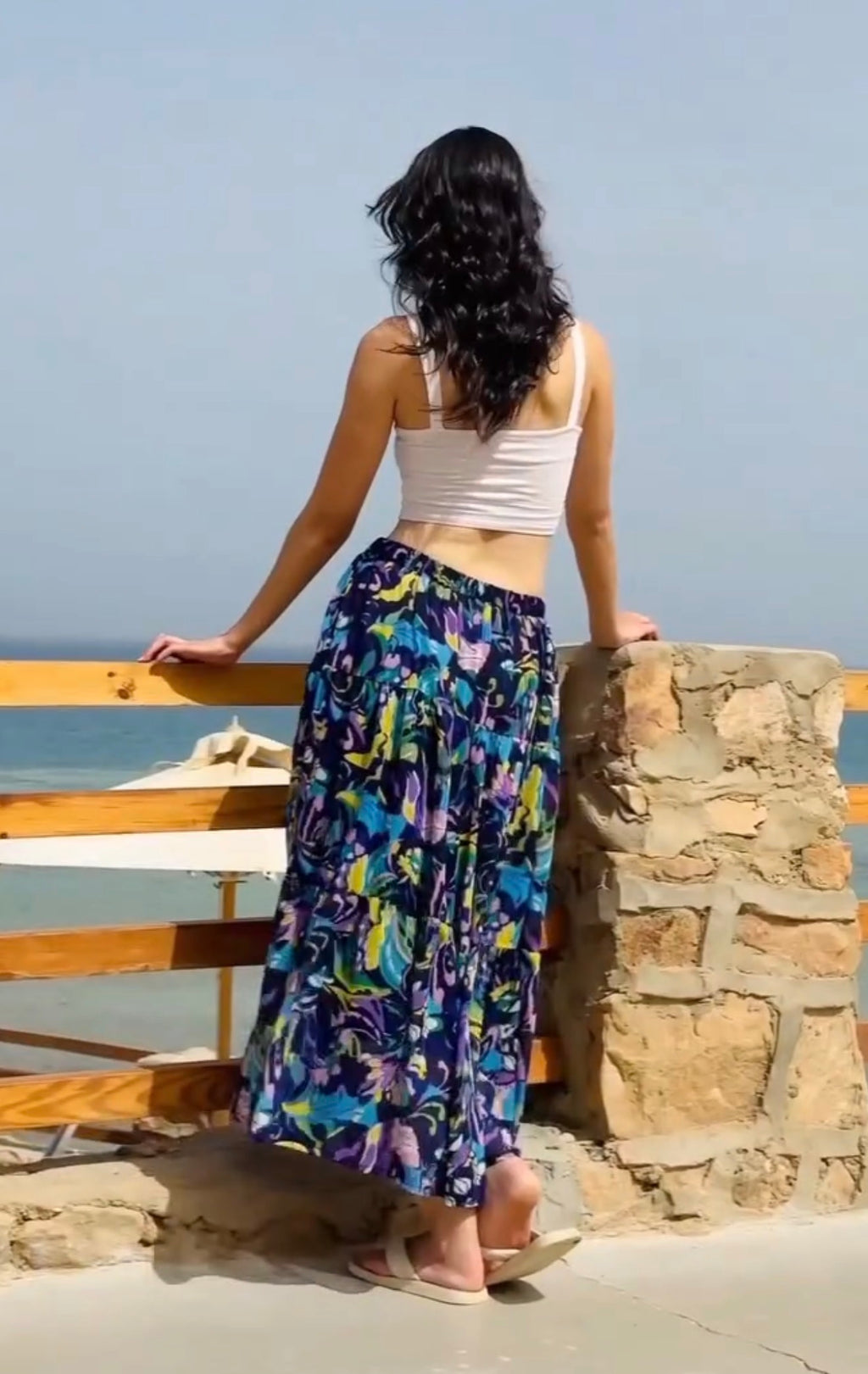 Ocean bloom skirt