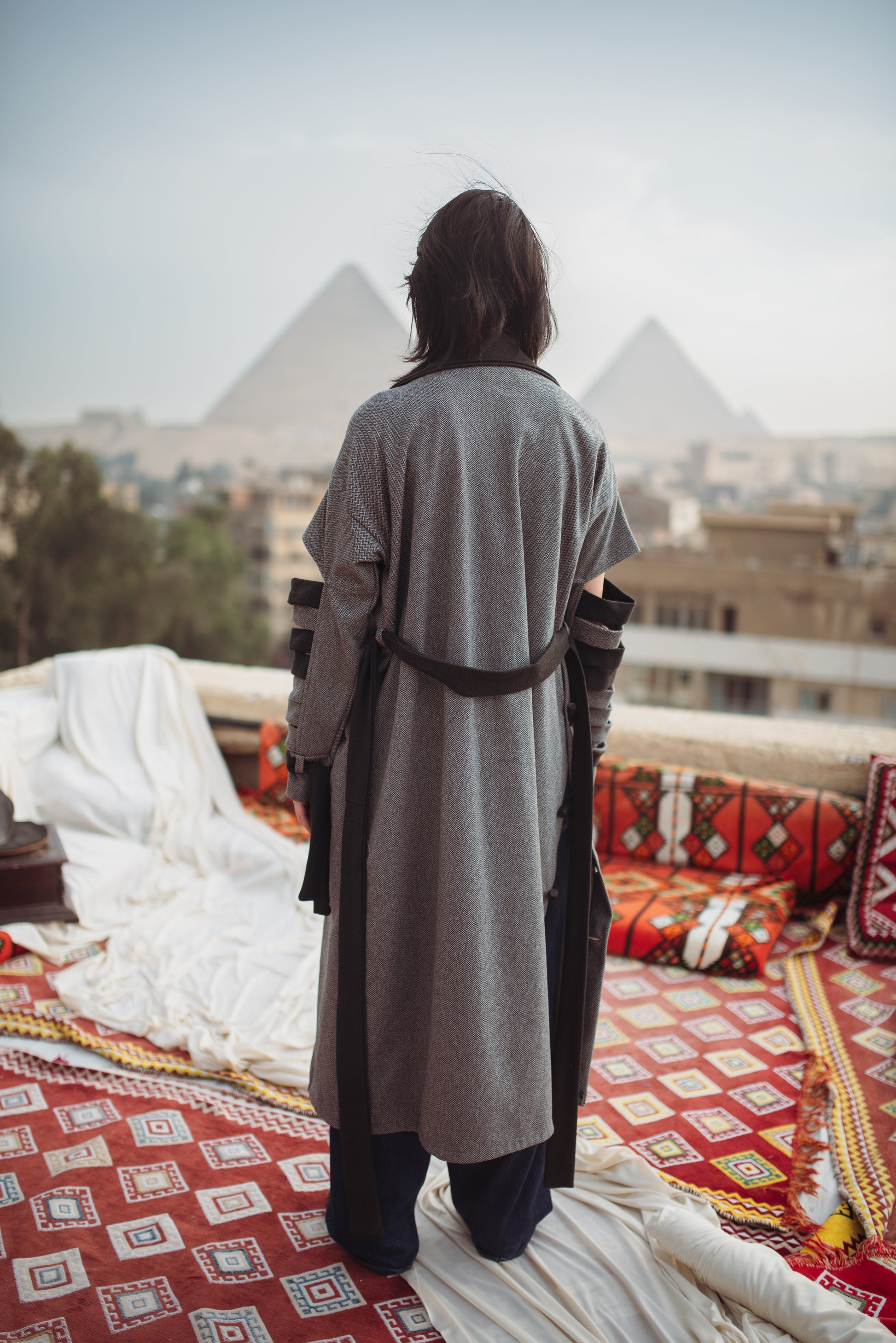 Esmeralda coat in smoke