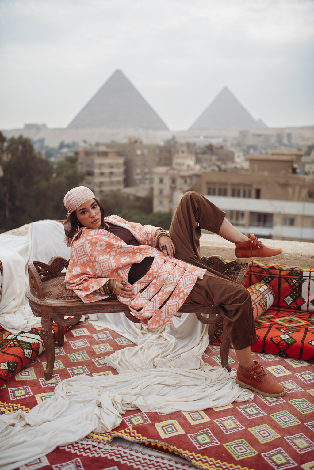 Sunset hippie Kimono