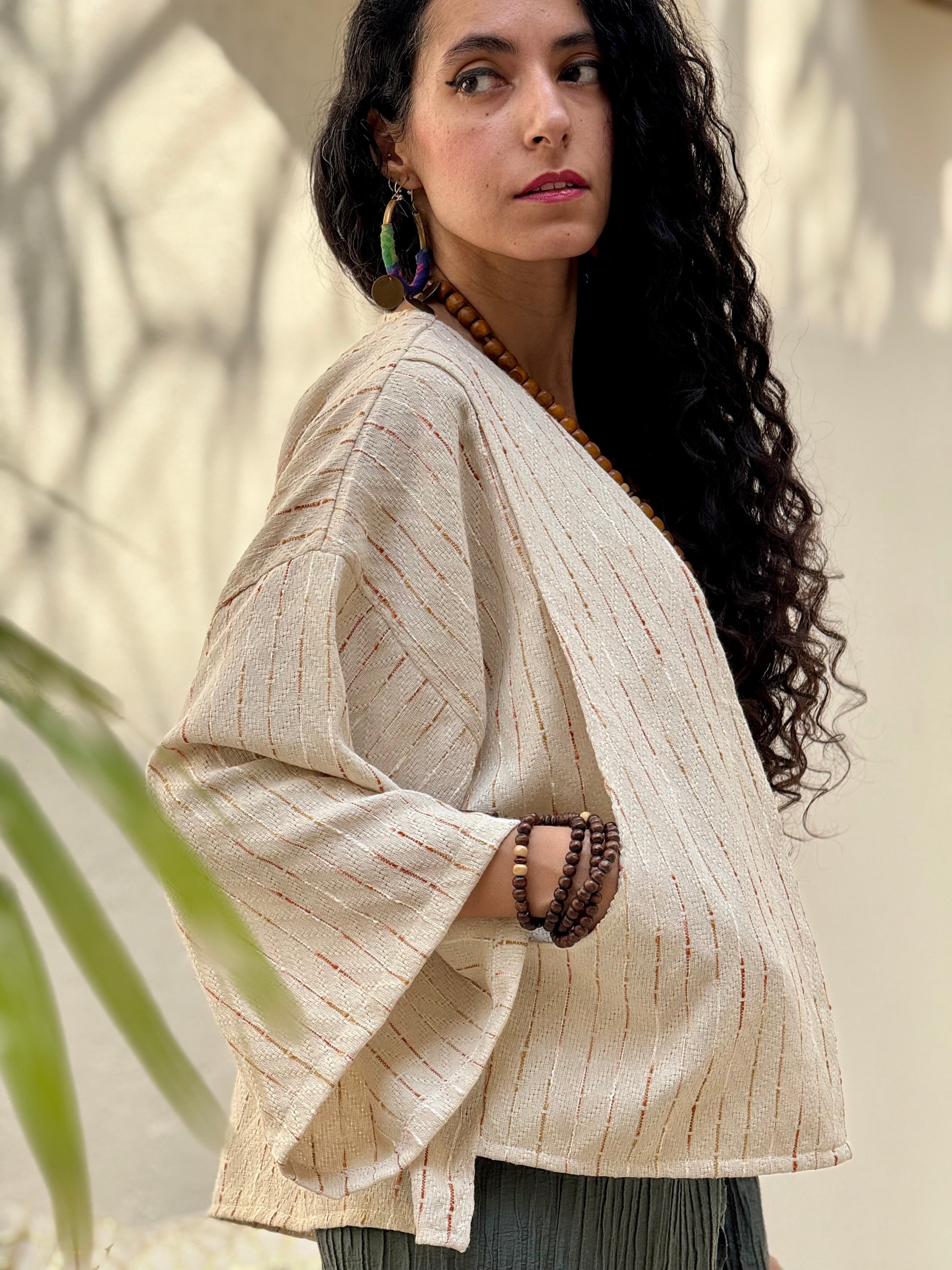 Woven Rythem Kimono