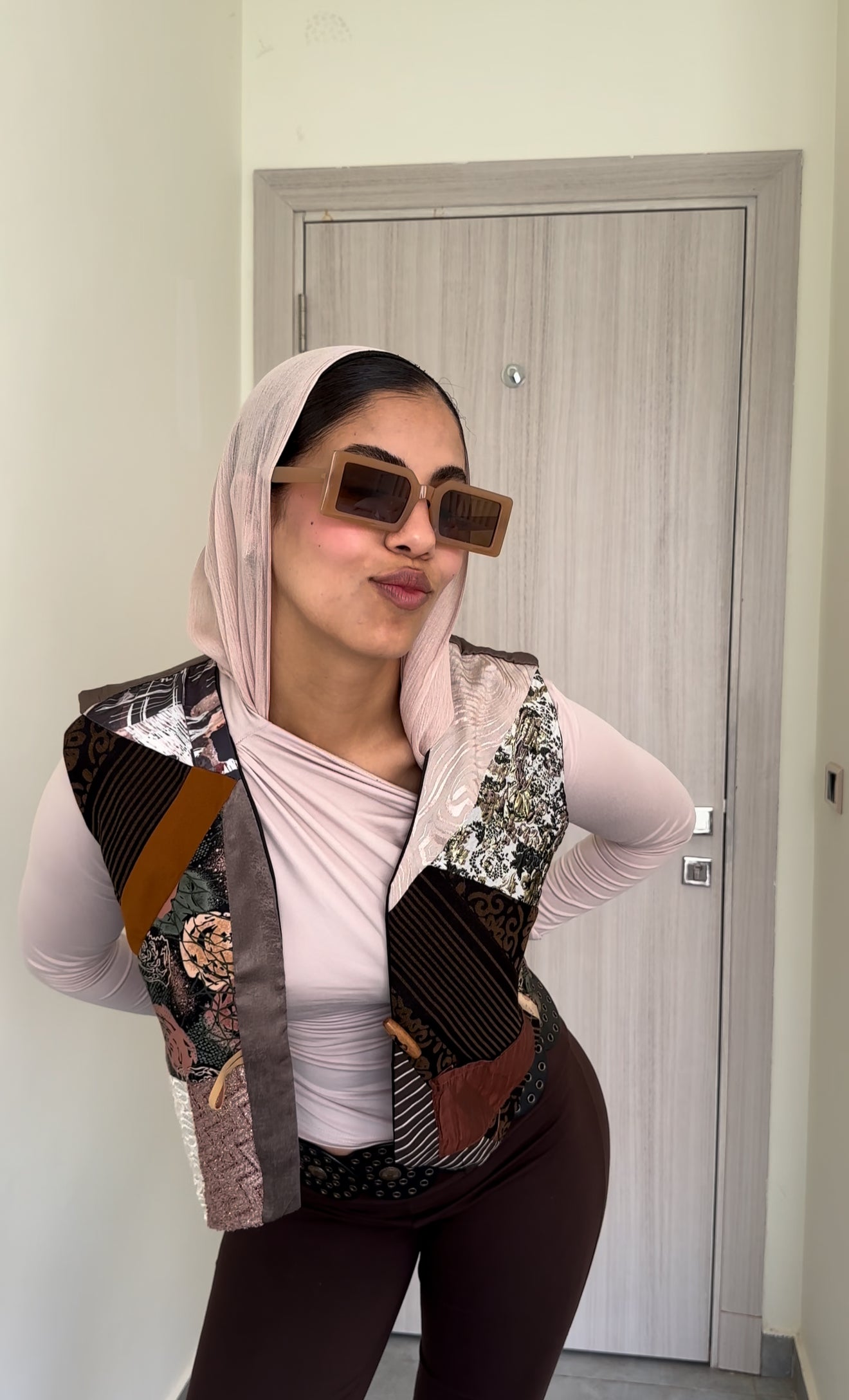 Earthy colors vest
