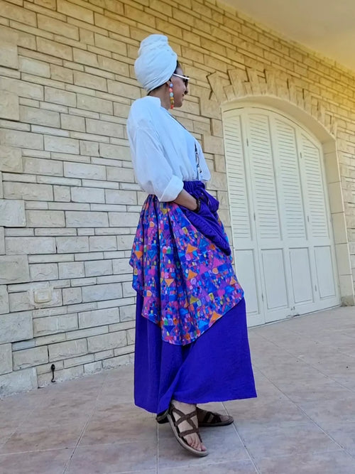 Bohemian layered skirt