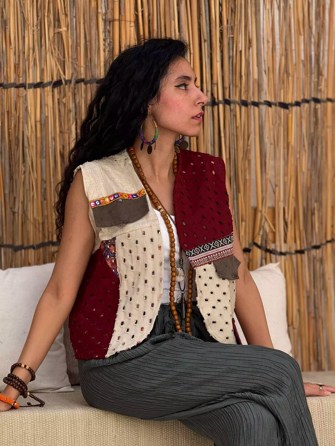 Polka dots vest