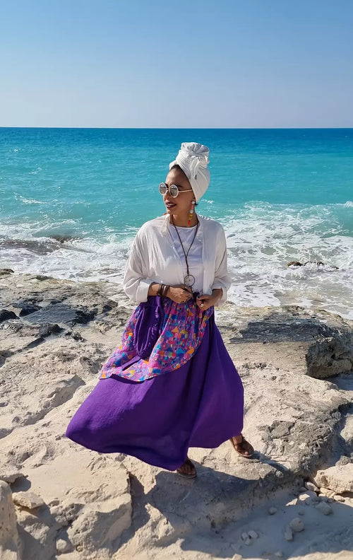 Bohemian layered skirt