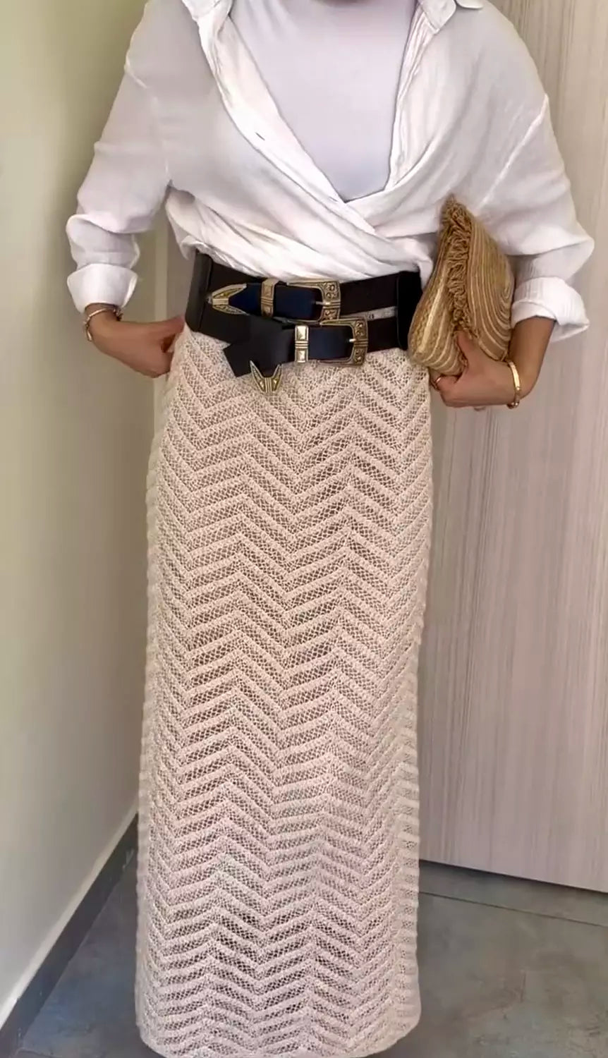 Hooked in you skirt